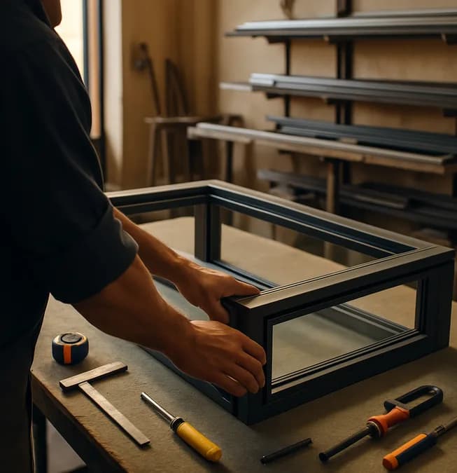 Atelier de menuiserie aluminium à Tanger